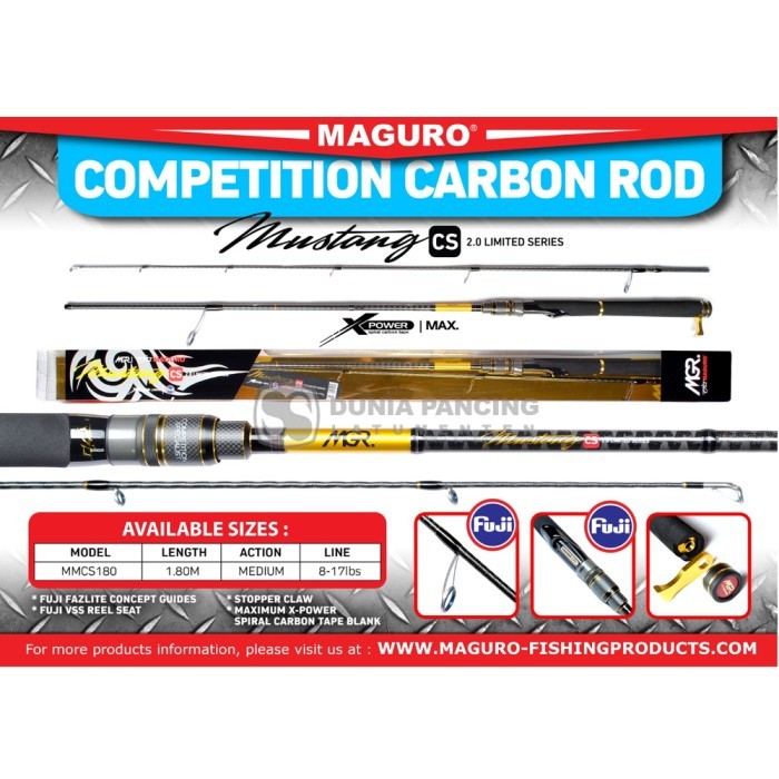 Joran Pancing Joran Spinning Maguro Mustang Cs 2.0 Limited Series