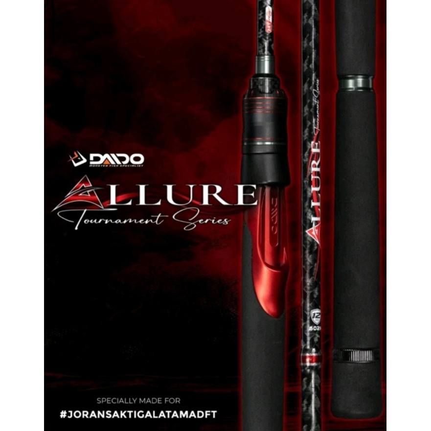 Pancing Set Joran Pancing Daido Allure 180Cm Fuji (6-14Lbs - 10-20Lbs) Carbon Solid Murah - Engkus