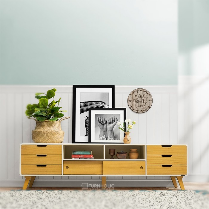 Ifurnholic Helsinki Tv Cabinet 180 I Meja Tv Minimalis I Rak Tv Kayu