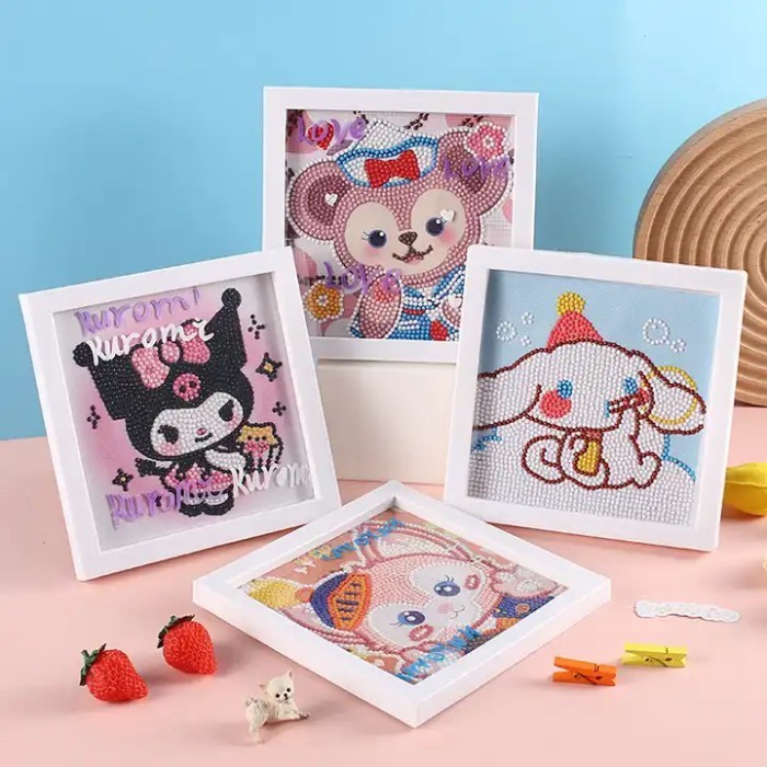 

HOT SALE! Diamond Painting Set Sanrio DIY Premium DIY Activity 1 Set + Canvas