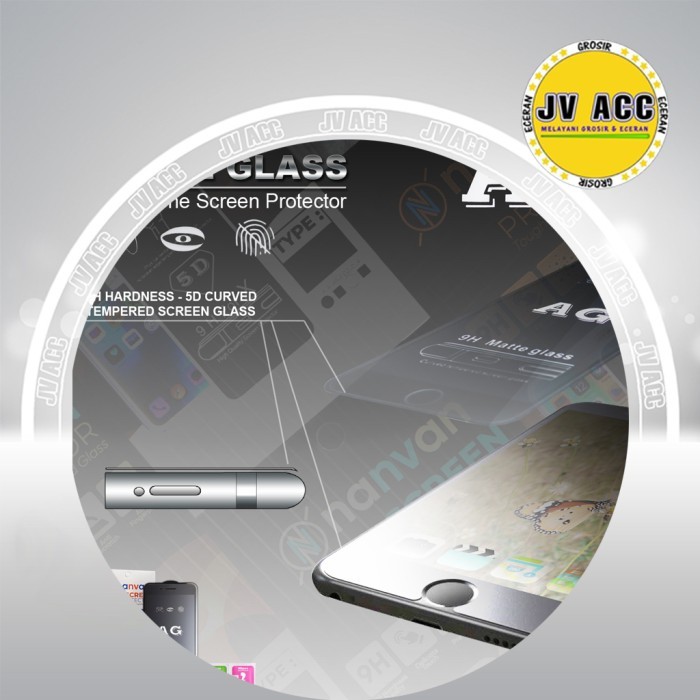 MATTE GLASS / ANTI MINYAK 5D TEMPERED GLASS OPPO F1S