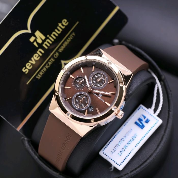 Seven Minute M757 Jam Tangan Wanita Original Seven Minute Tahan Air Karet Rubber