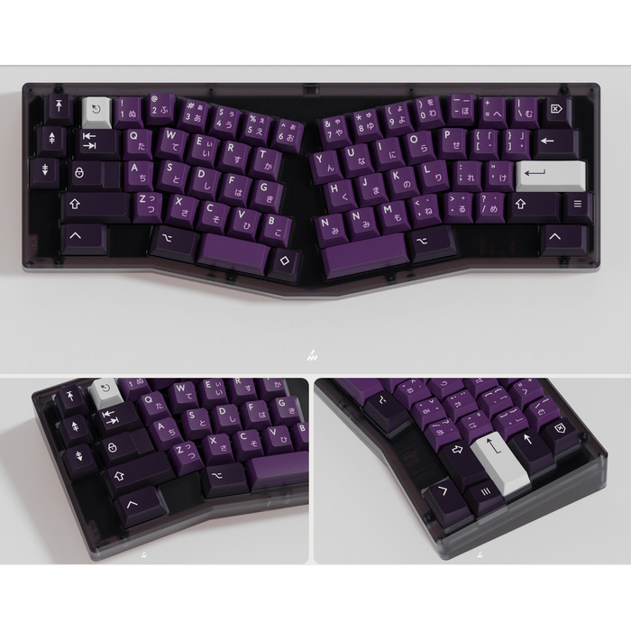PBTFANS PURPURITE - DOUBLESHOT TRIPLESHOT CHERRY KEYCAPS KBDFANS