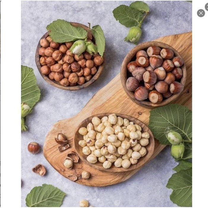 

terbaru !!! kacang hazelnut panggang / roasted hazelnut 500 gram camilan snack ready