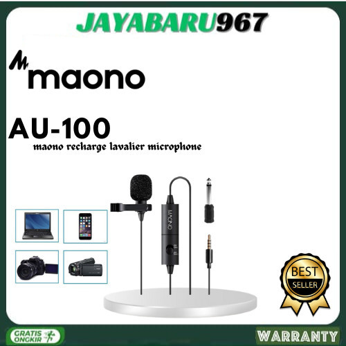 MIC MAONO AU-100& MAONO AU-200 LAVALIER MICROPHONE LAVALIER MIC VLOG PODCAST STUDIO