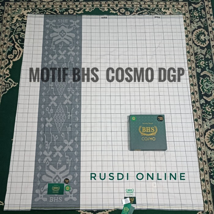 Kosanshoop Sarung Bhs Jadul Putih Tumpal Kembang Original