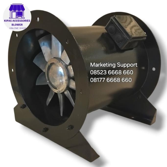 Promo Axial Fan Direct 12 Inch 750 Watt 2800 Rpm Exhaust Ducting Bulat  Diameter 315 mm 1 Hp 2 Pole 