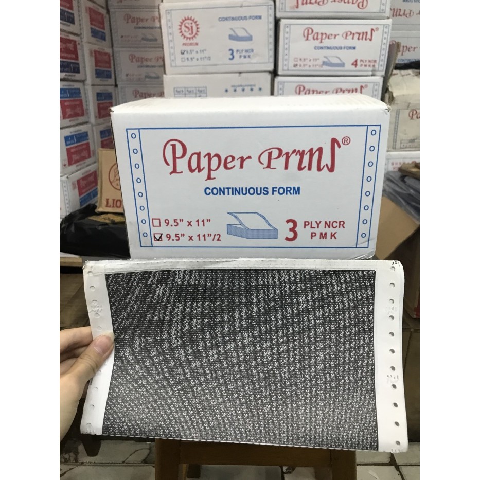 

TERLARIS! paper print form 9.5 x 11/2 3 ply khusus slip gaji kertas constinous