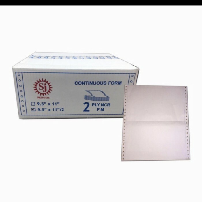 

PROMO! kertas continuous form SJ 95 X 11/9.5 X 11.2 2 PLY KHUSUS GOJEK YA