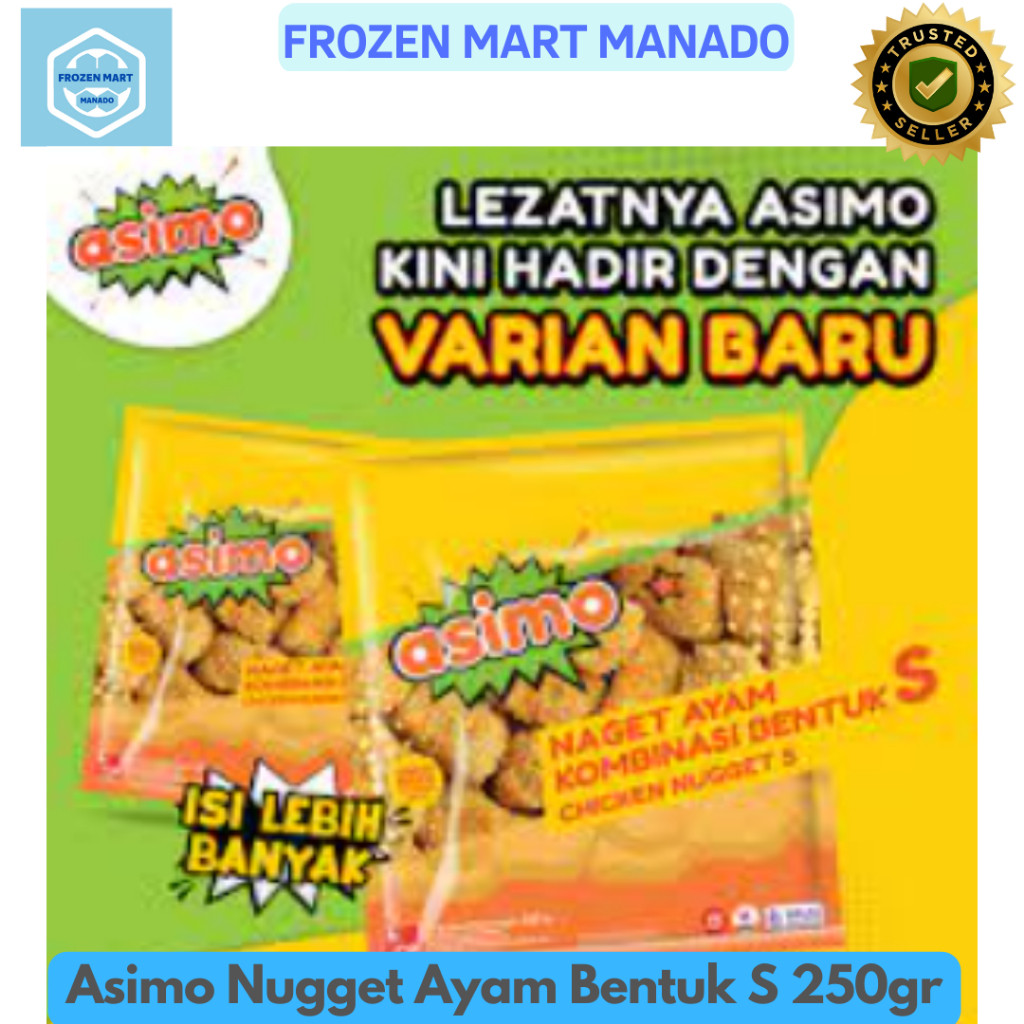 

Asimo Nugget Ayam Bentuk S 250gr - Frozen Mart Manado (Frozen Food Manado)