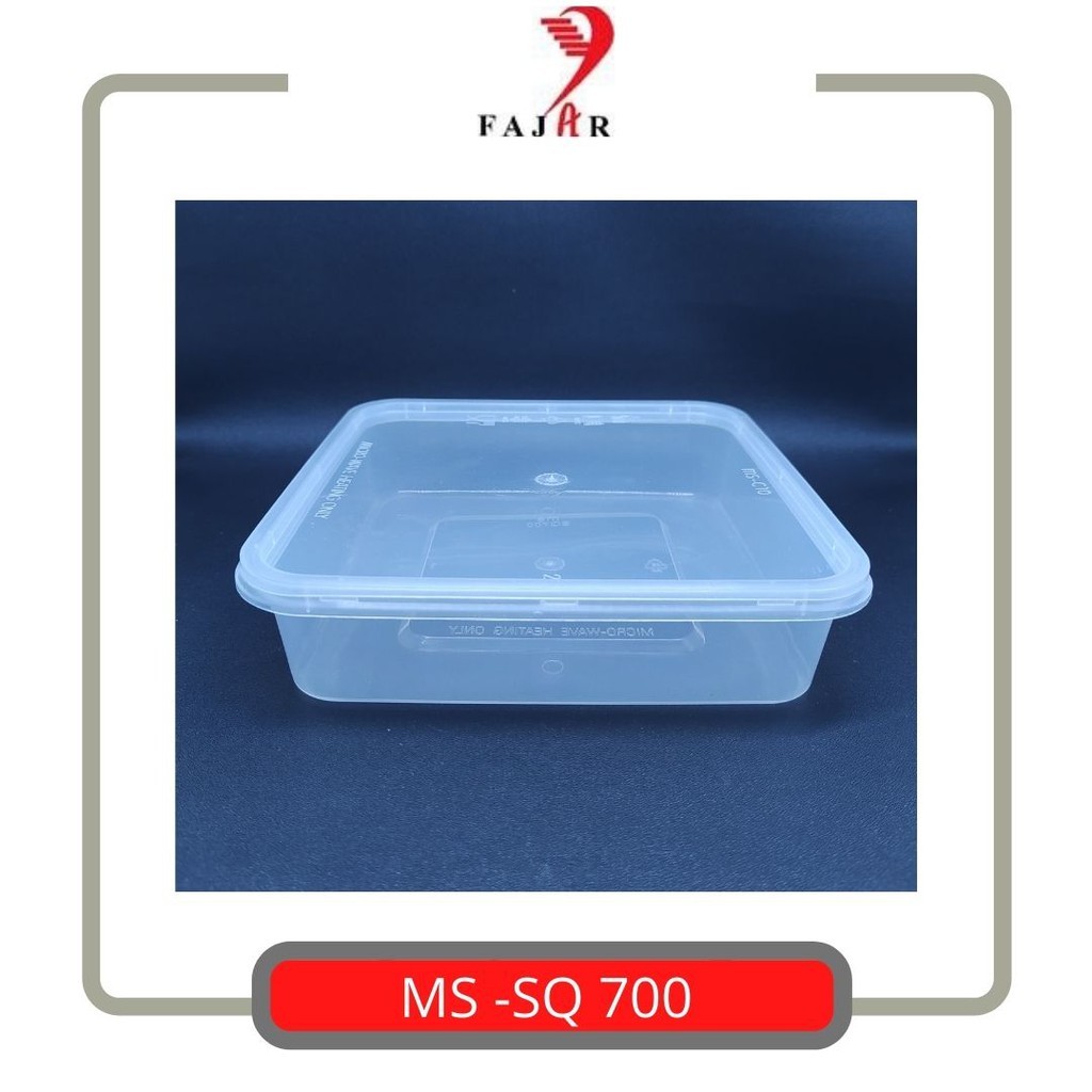 Kotak Plastik 700ml / Kontainer Plastik / Plastik Thinwall / MS VENTURE