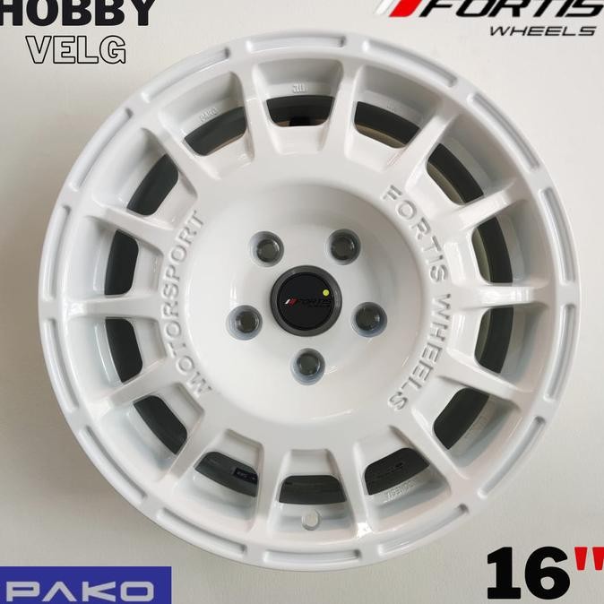 New Velg Fortis Wheels By Pako Prw 16 R16 X 7 5H 114,3 38 Racing White