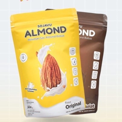 TERLARIS SOJAVU SUSU ALMOND BUBUK / ALMOND MILK POWDER DOUBLE (200G) MURAH MURAH