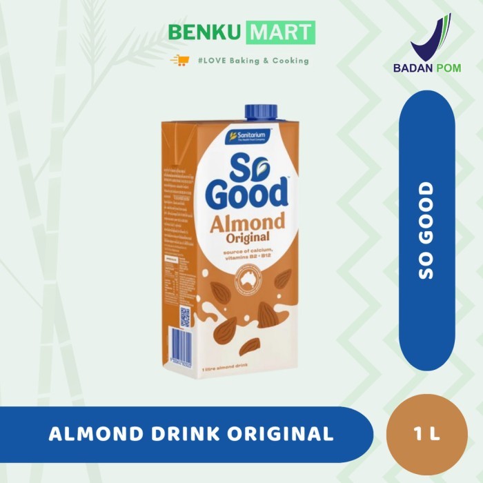 

TERLARIS SO GOOD ALMOND MILK ORIGINAL 1 LITER MURAH!!! MURAH