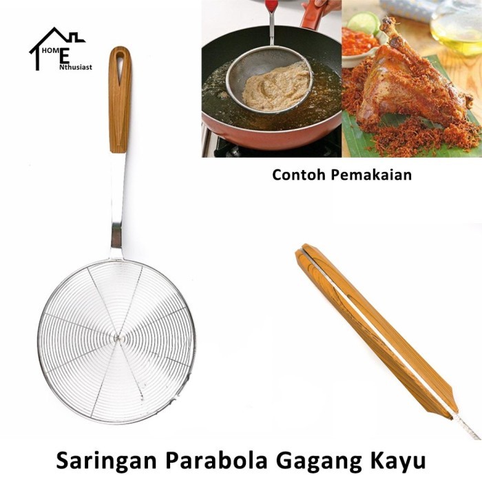

TERLARIS SARINGAN PARABOLA STRAINER - MIE / PANGSIT / KWETIAW / BIHUN / JAPCHAE - STAINLESS STEEL