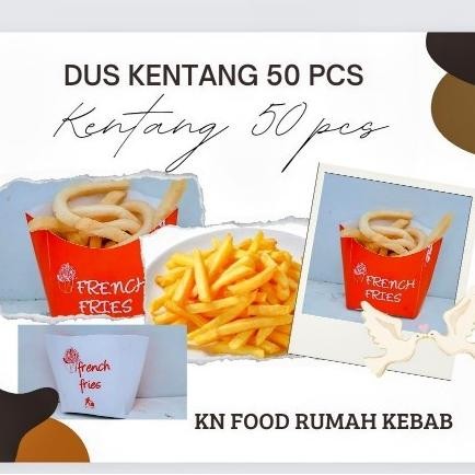

Box French Fries Dus French Fries Kecil - Kemasan Kentang Goreng 50 Pc Original