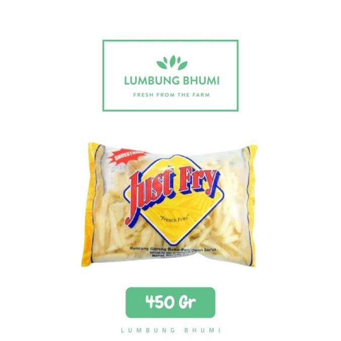 Just Fry Kentang Frozen Straight Cut 450 Gr 1 Pcs - Lumbung Bhumi Original