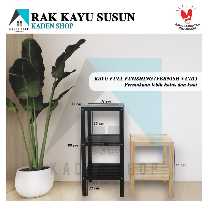 Rak Kayu Susun 3