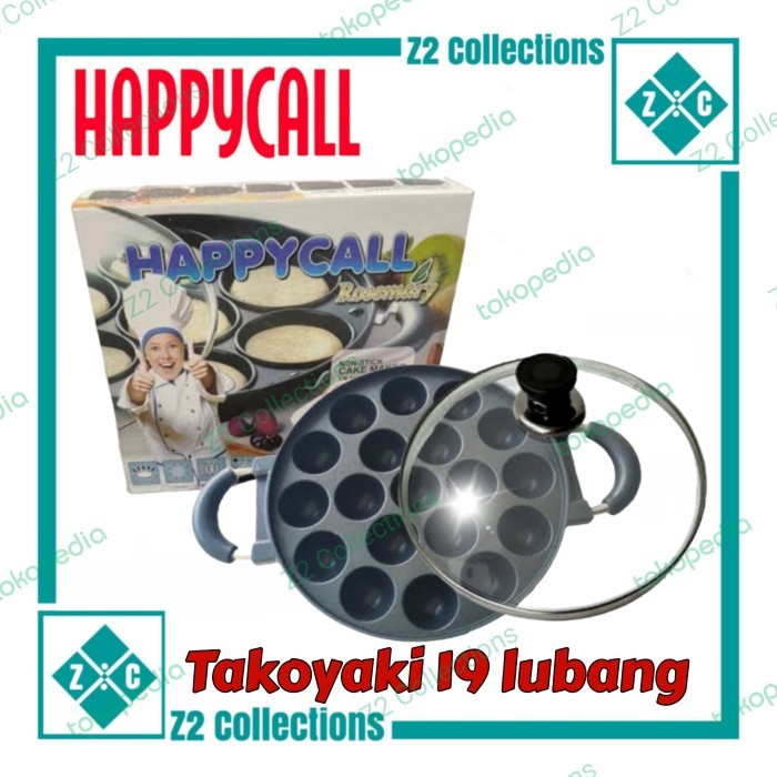 Happy Call 19 Cekung Cetakan Kue 19 Lubang Cake Pan Takoyaki