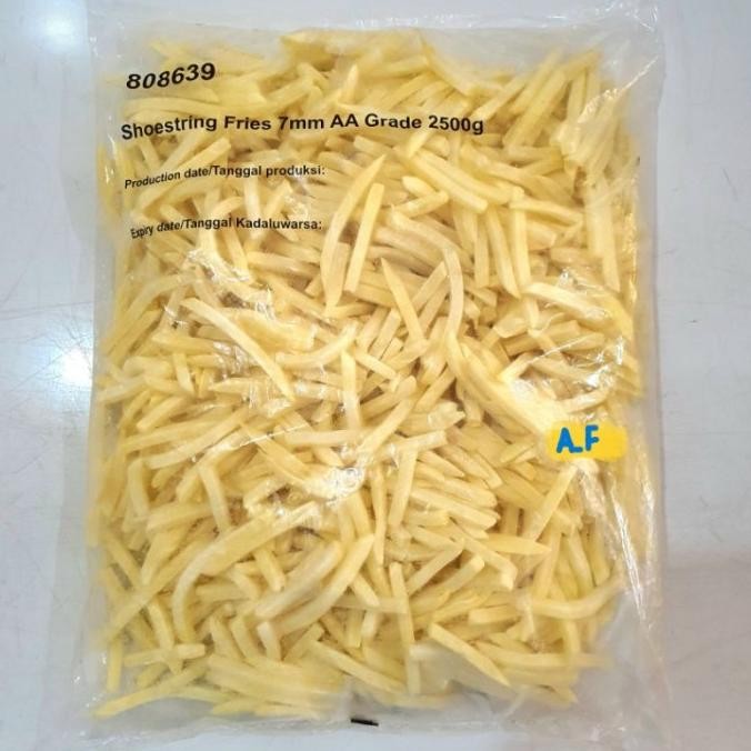 

Kentang Shoestring Curah Repack 2.5 Kg 2,5 Kilo 2500 Gr French Fries Original