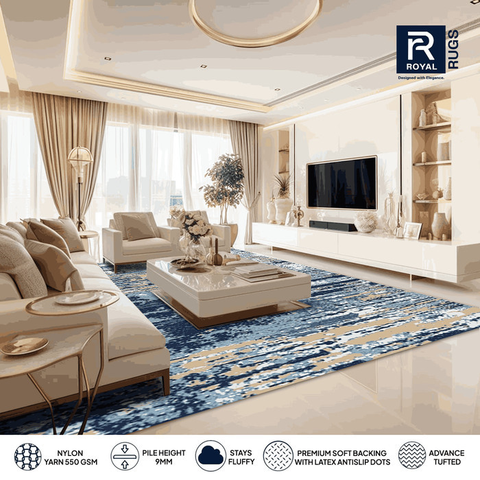 Karpet Premium Jumbo BESPOKE ABSTRACT 300x400 cm Carpet Bulu Permadani Tebal Karpet Lantai Ruang