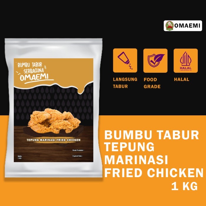 

TERLARIS BUMBU TEPUNG MARINASI FRIED CHICKEN HALAL FOOD GRADE 1 KG MURAH!!! MURAH