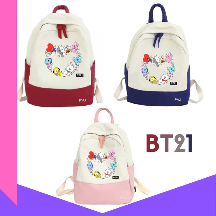 TAS RANSEL ANAK PEREMPUAN BTS BT12 TAS RANSEL KOREA TAS BTS ORIGINAL