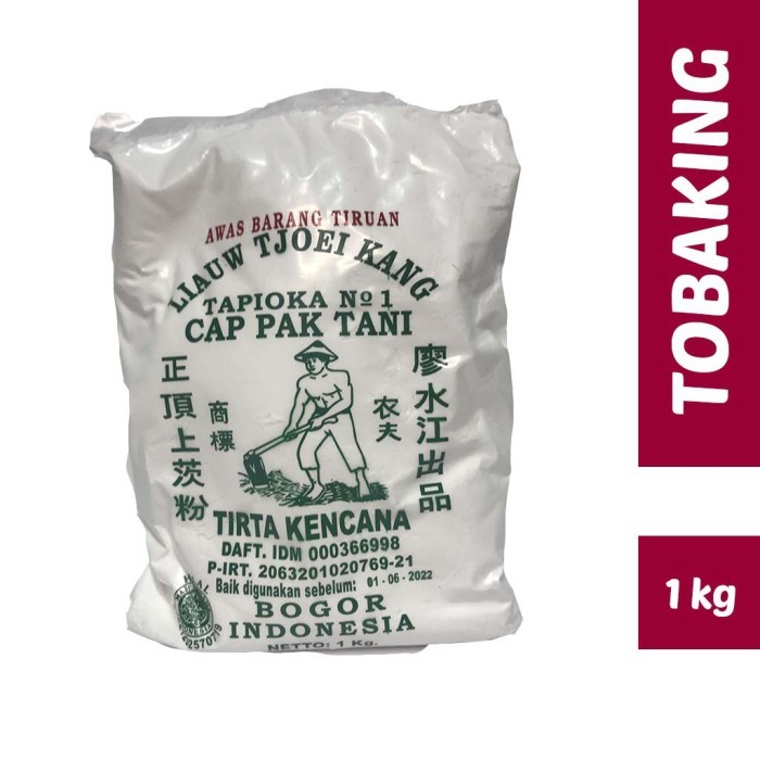 

TERLARIS TEPUNG TAPIOKA SAGU CAP PAK TANI LIAUW TJOEI KANG 1 KG MURAH!!! MURAH