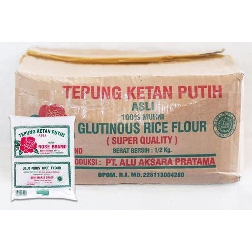 

TERLARIS TEPUNG KETAN PUTIH ROSE BRAND 500GR (ISI 20) DUS - INSTANT & SAMEDAY MURAH!!! MURAH