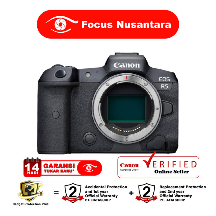 Canon Eos R5 Body Only Kamera Mirrorless Eos R 5 - Garansi Resmi