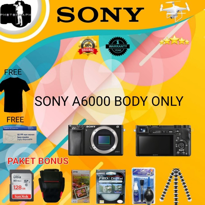 Sony A6000 Body Only / Kamera Sony A6000 Body Only / Sony A6000 Bo