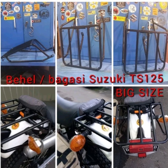 Bagasi Suzuki Ts125 Big Size Behel Suzuki Ts125  Rak Belakang Suzuki Ts125 Behel Big Size Suzuki Ts1