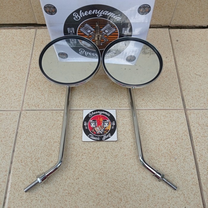 Cermin Motor Kaca Spion Sepion Honda C90 S90 90Z 90 Set Baut Drat 12 Termurah Langka