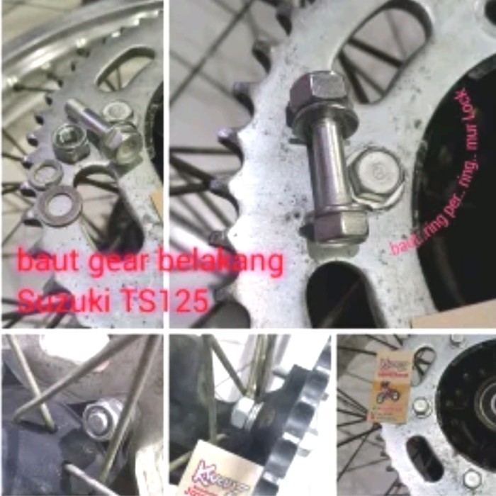 Baut Gear Belakang Suzuki Ts125 Baut Gir Suzuki Ts125 Baut Tromol Suzuki Ts125 Baut Gear Belakang Su
