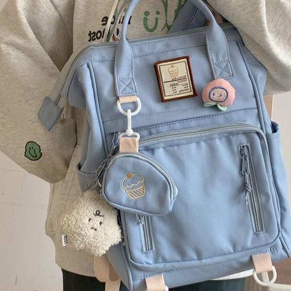 SPECIAL Onebear backpack korea sma wanita tas sekolah ransel Fashion waterproof laptop backpack Jepa