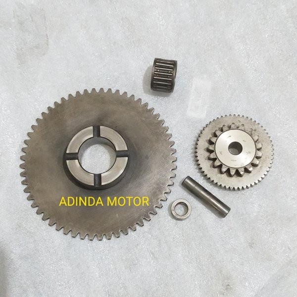 Gear Gigi One Way Stater Gigi Penghantar Stater Besar Kecil Supra X 125 Karbu - Supra X 125 Fi - Kar