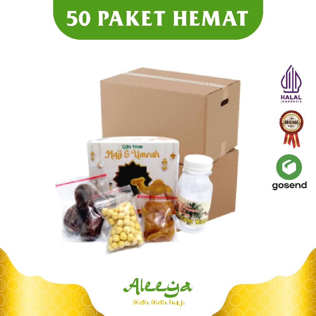 

zoe paket hemat oleh-oleh haji umroh hemat 50 pcs