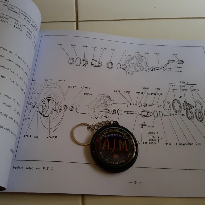 Buku Parts Catalog Catalogue Copian Vespa 150 Mod 1957 Termurah Langka