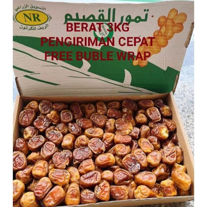 

risto- kurma sukari, kurma raja 3kg,kurma sukari basah, berat 3kg