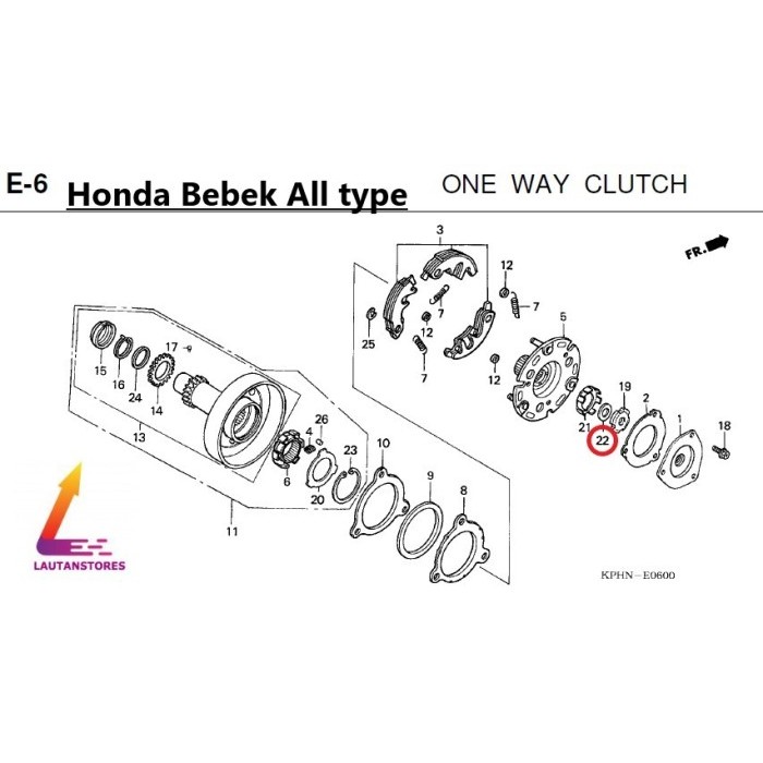 90432-086-000 Washer B,Lock Bebek All Type (Outside) Ring Cincin Bunga Termurah Langka