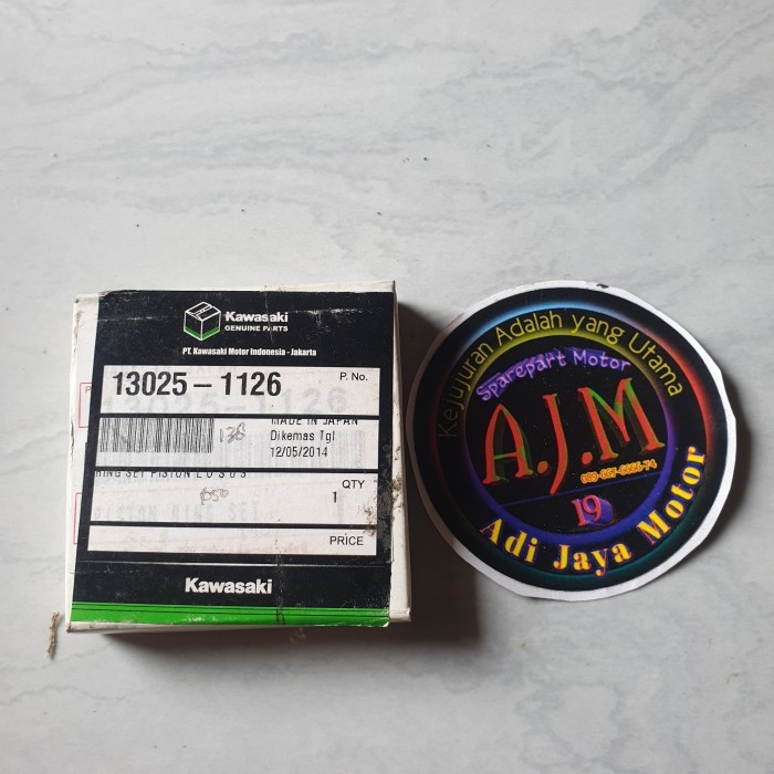 Ring Piston Seher Kawasaki Kaze R Os 50 Original 13025-1126 Termurah Langka