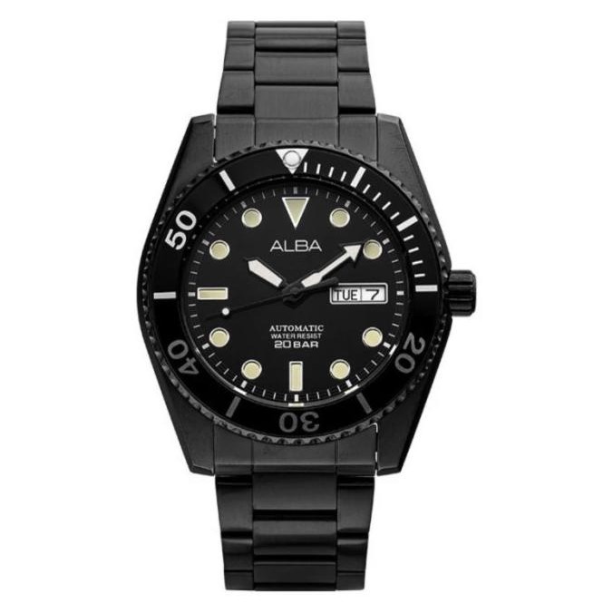 Sale Watchhappy Alba Al4331X1 Men Watch All Black Automatic Al4331 Original