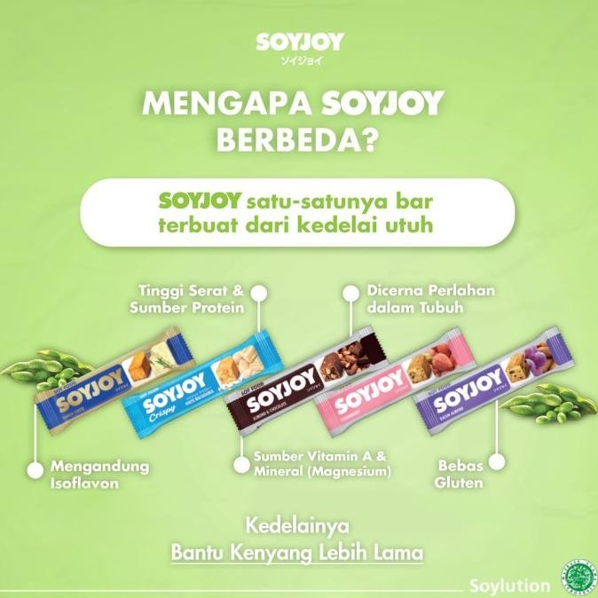 NEW PRODUK SOYJOY ALMOND & CHOCOLATE 1 BOX ISI 12 