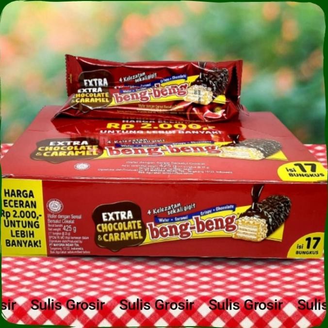 

TERBARU BENG BENG EXTRA CHOCOLATE CARAMEL 25GR 1 BOX ISI 17 PCS !!!!!