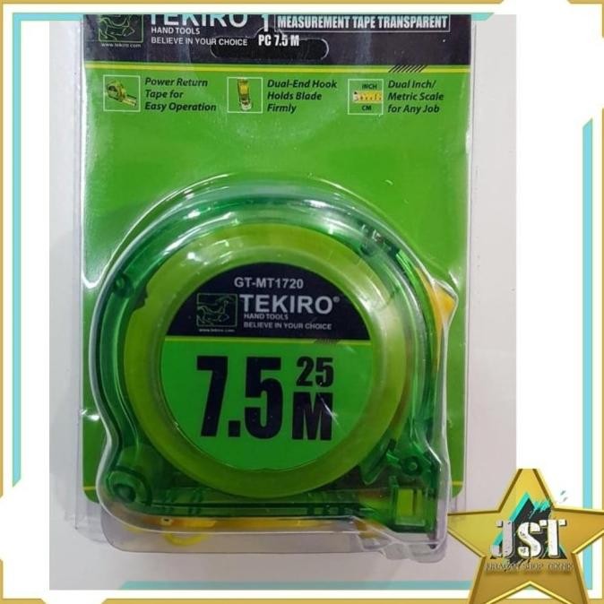 Produk Baru METERAN TEKIRO 7.5METER TRANSPARAN