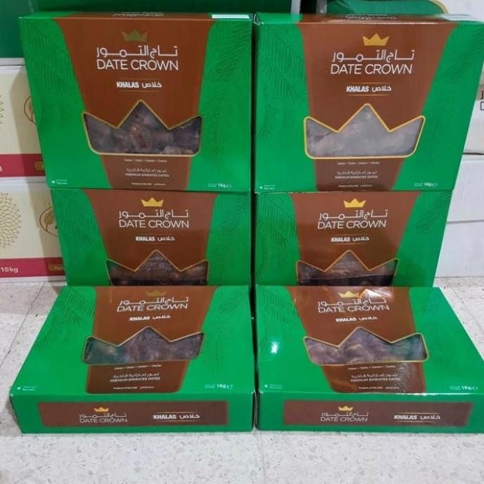 

KURMA KHALAS DATE CROWN 1KG 1 KG | LEBIH MURAH DARI PALM FRUTT