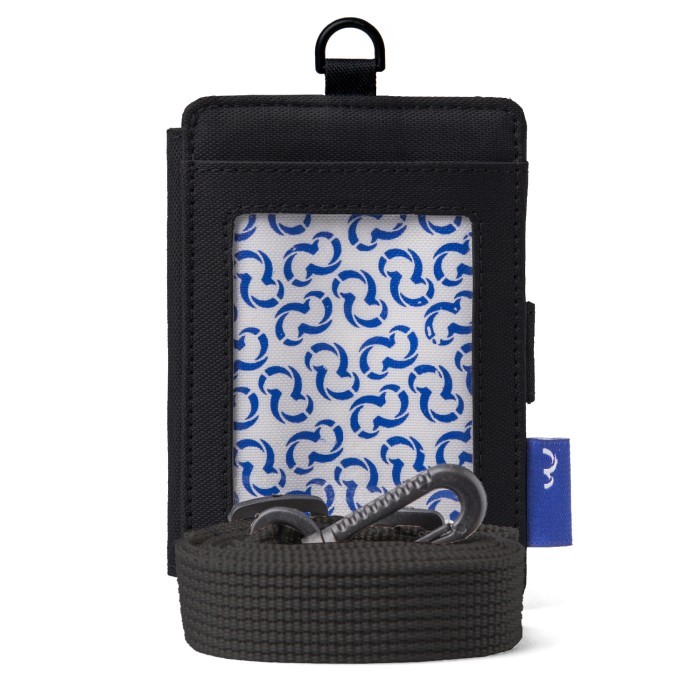 Gantungan Id Card Kantor Kasual Anti Air - Wallts Pebble Black