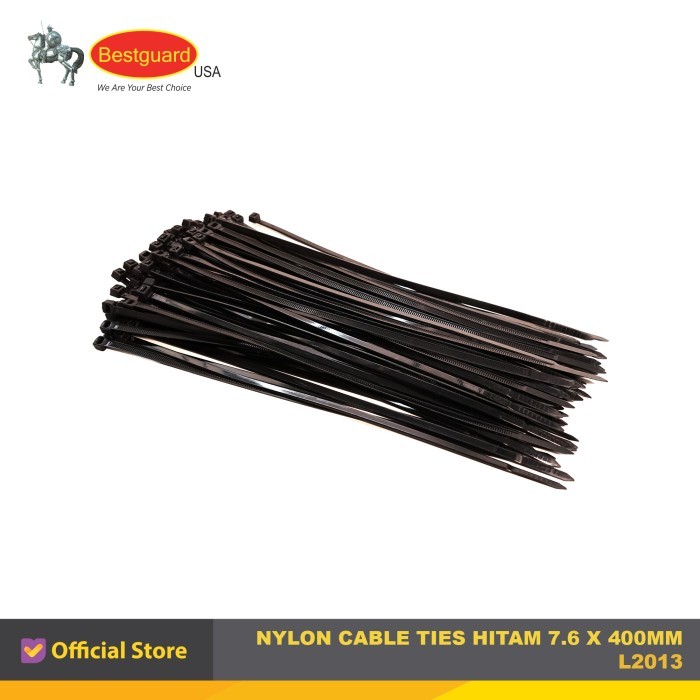 

PROMO! KABEL TIES HITAM 7.6 X 400MM (100PCS) BESTGUARD