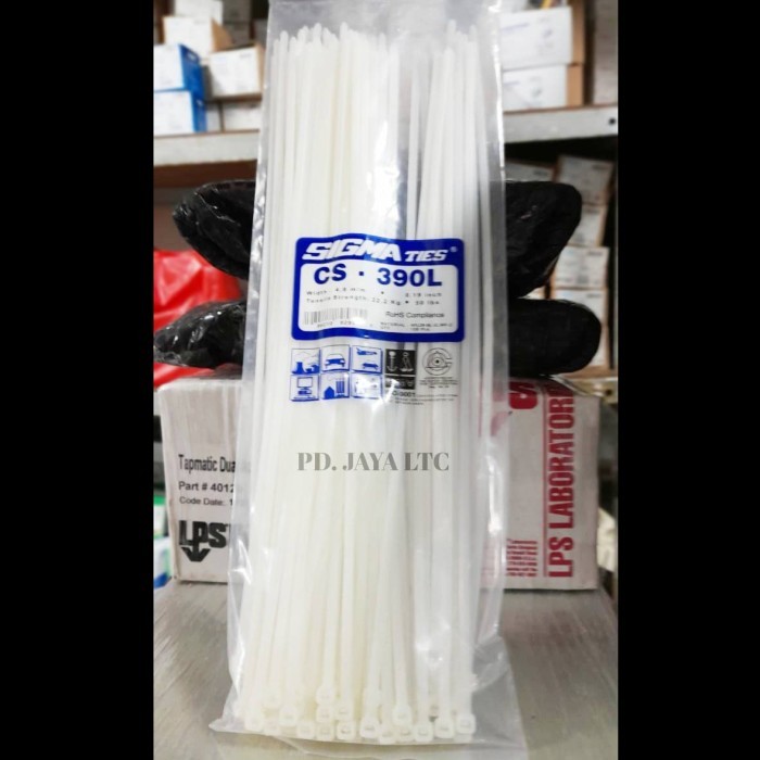 

Sigma Kabel Ties 39cm CS-390L- Pengikat Kabel 4,8m/m-Cable Ties 100pcs