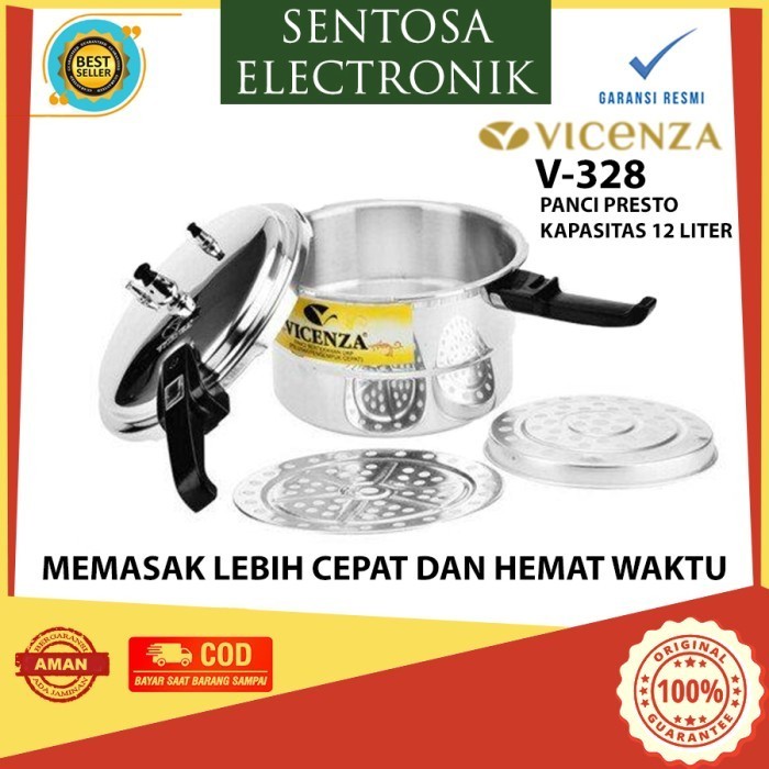 Presto Vicenza 12 Liter V 328 HITAM - 100% ORIGINAL